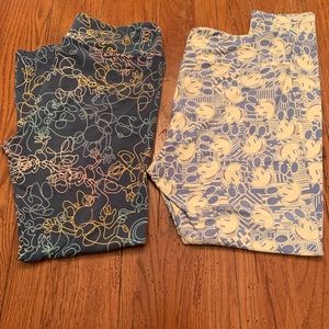 Set of 2 LuLaRoe TC Disney Leggings